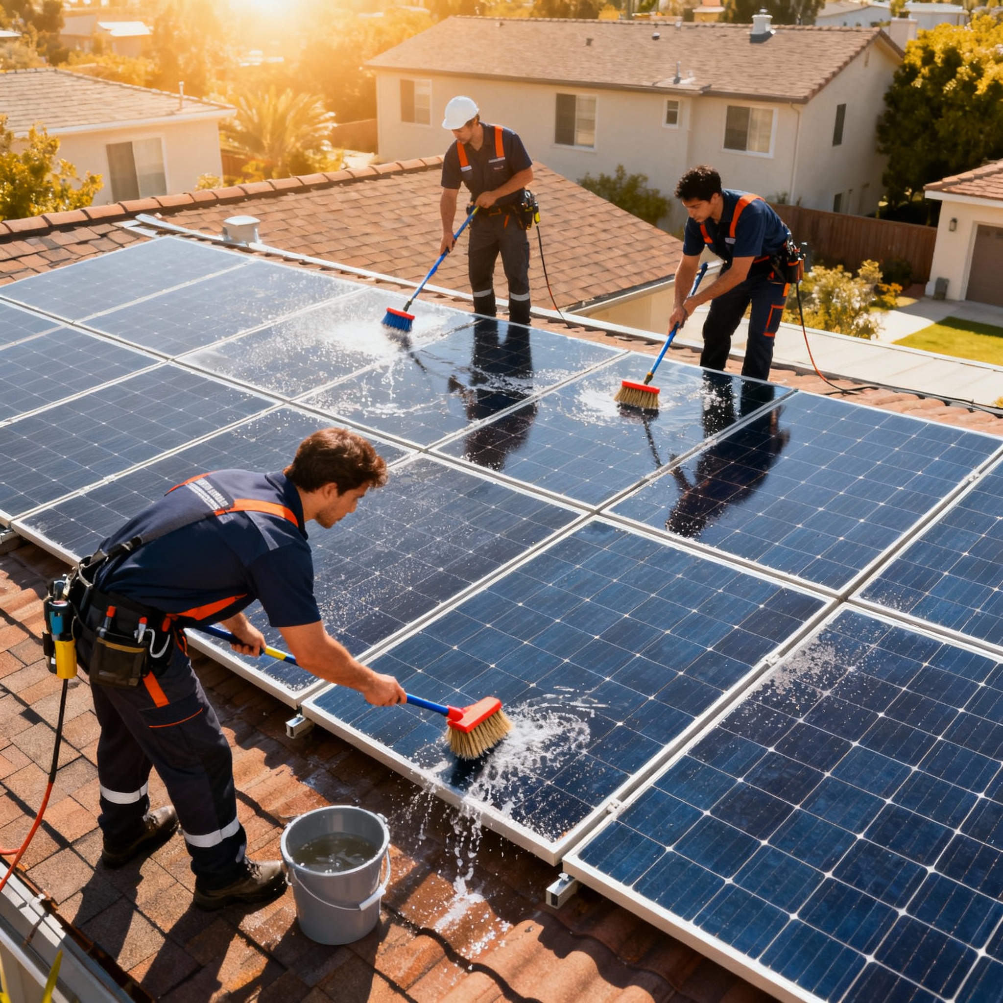 Equipe da Eco Limpeza em ação